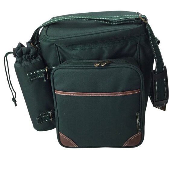 Picnic at Ascot NWT Wine Cheese Cooler Insulated Green Bag Tote Charcuterie - Picture 2 of 9